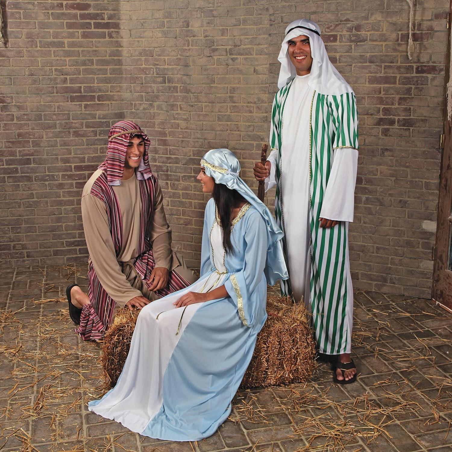 image:imageFun Express Mens Deluxe Biblical Costume for Joseph Premium Brown Tunic Robe Set for Bible Character Plays Nativity Christmas Pageants Church Events amp Holiday Programs One Size Fits Most Adult