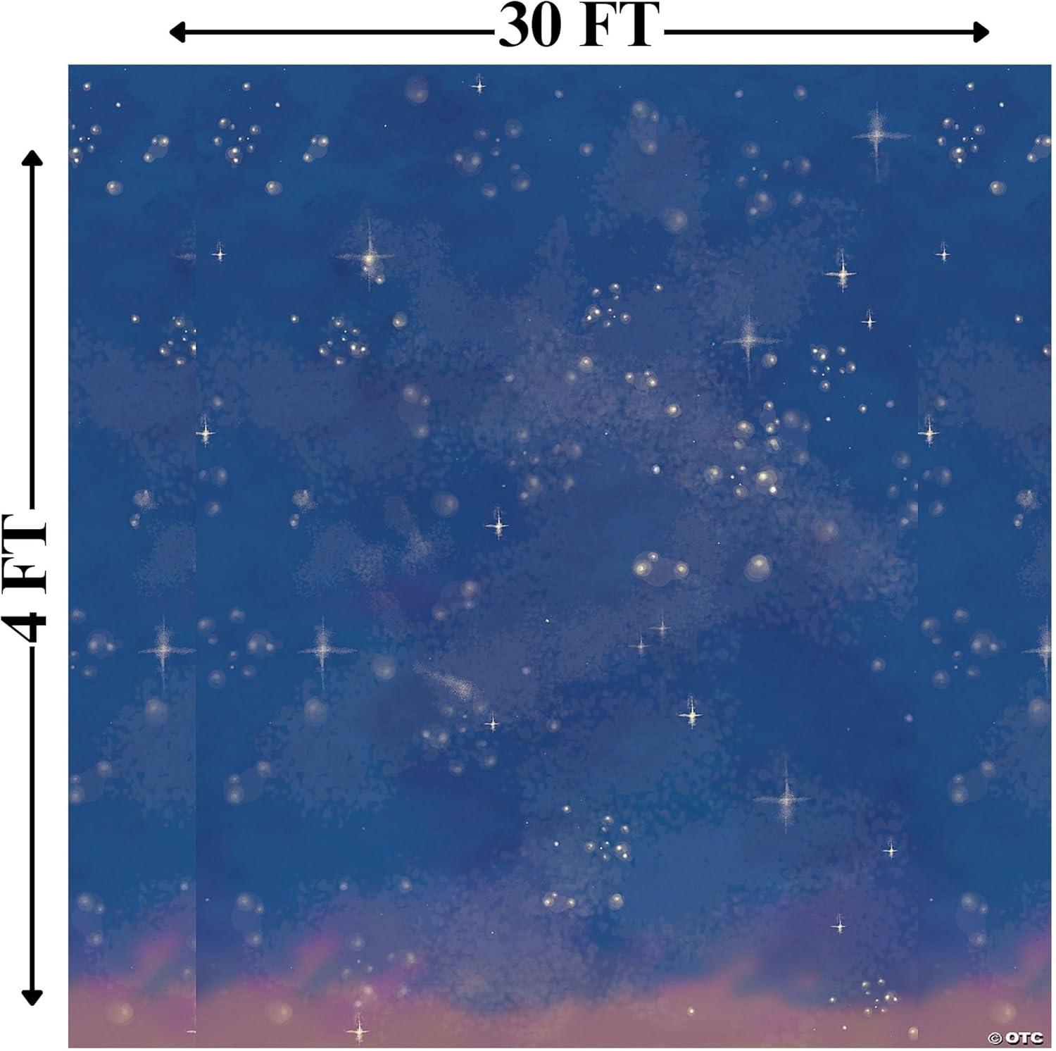 image:imageFun Express Nativity Scene Setters Christmas Room Sky Background Wall Decor Festive Nativity Design for Holiday Parties amp Events Perfect Christmas Decoration for Home Church or Office 1 Piece