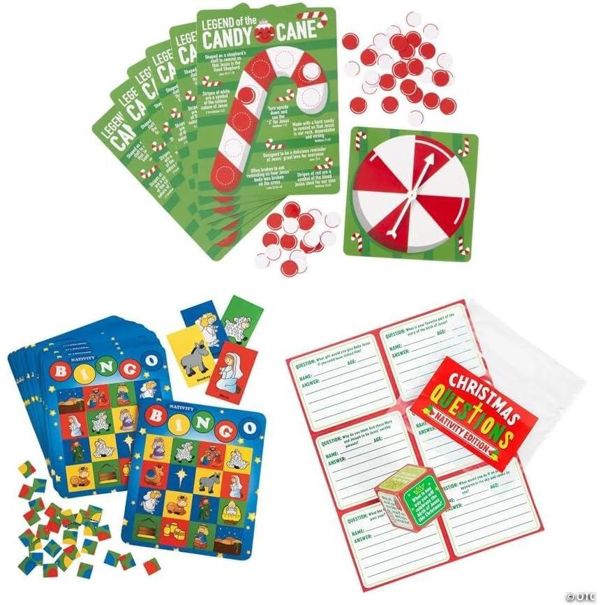 image:imageFun Express Religious Christmas Games amp Holiday Activities Assortment Kit 86 Pieces