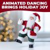 Animated Dancing Santa Claus Tabletop Christmas Decoration – 13″ (1 Pc) – Festive Holiday Accent for Parties, Mantels & Seasonal Celebrations