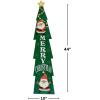 Christmas Tree Porch Sign 10 x 44 Inch Wood Decorative Holiday Wall Hanging