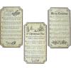 Classic Christmas Sheet Music Sign Decorations – 10″ x 18″ (Set of 3) – Assorted Designs -Perfect for Church Celebrations, Christmas Parties, Holiday Events, and More