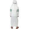 Fun Express Boys Shepherd Costume for Christmas Nativity Play – Kids Biblical Costume with Robe & Headpiece | Green White Striped Tunic for Pageant, Church & Holiday Programs | Child Medium 40.25″