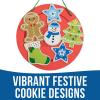Fun Express Christmas Cookie Plate Sign Foam Craft Kit – 12 Sets – Perfect for Daycare, After-School Programs, Holiday Activities & Events