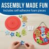 Fun Express Christmas Cookie Plate Sign Foam Craft Kit – 12 Sets – Perfect for Daycare, After-School Programs, Holiday Activities & Events