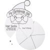 Fun Express Festive Color Your Own Christmas Wish List Wheels – 6.5″ x 9″ (Pack of 12) – Peek-a-Boo Santa Design, Perfect for Holiday Coloring Activities and Gift Lists