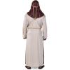 Fun Express Men’s Deluxe Biblical Costume for Joseph – Premium Brown Tunic Robe Set for Bible Character Plays | Nativity Christmas Pageants, Church Events & Holiday Programs | One Size Fits Most Adult