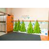 Fun Express Paper Christmas Tree Cardboard Cutout Stand Up Decorations – Large 3D Pine Tree Props 3 Ft x 58″ for Wall Display | Holiday Party Stage Props & Classroom Decor – 2 Piece Set