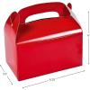 Fun Express Red Treat Boxes (1 Dozen) 4th of July, Valentine, Holiday & Christmas Cookie Exchange, Secret Santa Gifts, Party Favors