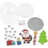 Fun Express Santa & Presents Christmas Snow Globe Craft Kit – Makes 6