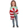 Red & White Striped Candy Cane Chenille Pillow – (1 Pc.) – Festive Holiday Decoration – Perfect Holiday Decor for Christmas & Seasonal Celebrations