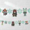 Winter Woodland Party Cardstock Garland – 7 ft. x 7″ (1 Pc) – Ideal Decoration for Christmas, Winter-Themed Celebrations & Holiday Events