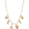 20″ circ. Gold Holiday Icons Christmas Metal Charm Necklace