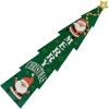 Christmas Tree Porch Sign 10 x 44 Inch Wood Decorative Holiday Wall Hanging