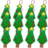 Festive Christmas Tree Ornament Paper Folding Craft Kit – 3.25″ x 6″ (12 Sets) – Ideal for Christmas Crafts, Holiday Decorations, and School Activities