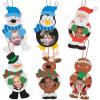 Festive Cool2Create Christmas Characters Picture Frame Ornament Craft Kit – (6 Packs of 6 Sets) – Assorted Design – Perfect for Holiday Crafts, Classroom Activities, and Seasonal Decorations