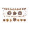 Festive Elevated Gingerbread Party Hanging Decorations Kit – (Set of 16) – Perfect for Holiday Parties, Christmas Decor & Winter Celebrations