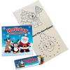 Fun Express – Holiday Activity Booklet with Crayons 5 x 5 for Christmas – Stationery – Coloring Books – 12 Pieces
