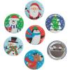 Fun Express Christmas Mini Buttons – Festive Jewelry Accents – Holiday-Themed Decorative Buttons for Crafts and Gifts – 48 Pieces