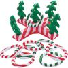 Fun Express Inflatable Holiday Candy Candy & Christmas Tree Ring Toss Game – Great for School, Church and Home Christmas Games and Activities