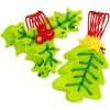Green Assorted Designs Lacing Felt Christmas Ornament Craft Kit – (12 Pack) – Ideal for DIY Holiday Decorations and Fun Arts & Crafts Activities