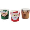 Multicolor Christmas Character Cup Sleeves Craft Kit – 3″ x 3.5″ (3 Pcs) – Ideal for Crafting Fun & Holiday Parties