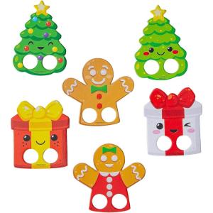 Fun Express Christmas Characters Cardboard Finger Puppets (Pack of 72) – Bulk Puppets for All Ages – Perfect for Christmas, Holiday Parties, and Family Gatherings