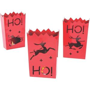 Fun Express Christmas Metal Luminaries Set – Festive Holiday Decor for Mantels Tables & Outdoor Displays – Ideal for Christmas Parties Seasonal Lighting and Holiday Decorations – 3 Pieces
