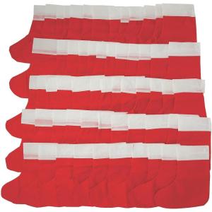 Fun Express Classic Red Christmas Stockings – Festive Holiday Decor – Ideal for Gifts and Decorating – Perfect for Large Gatherings – 300 Pieces