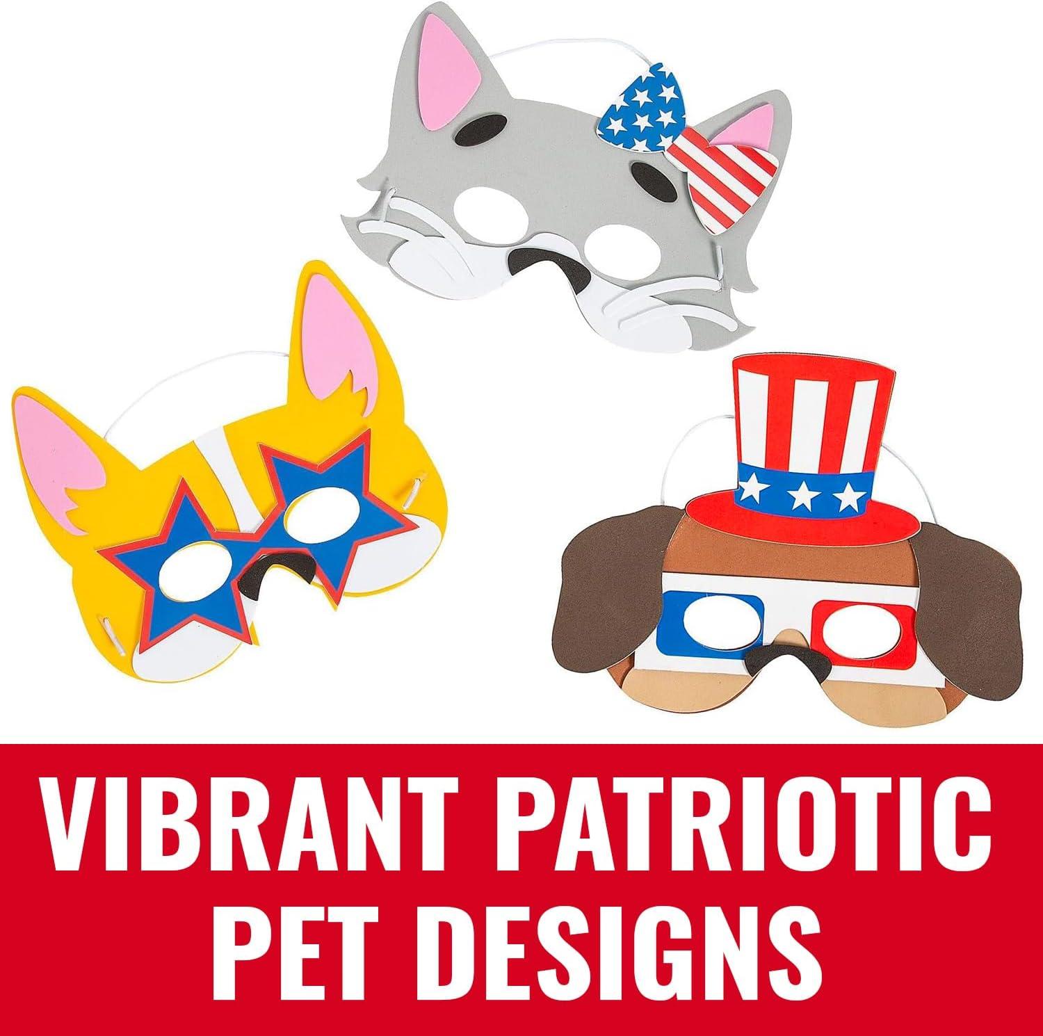 image:imageFun Express Patriotic Pets Mask Craft Kit Makes 12
