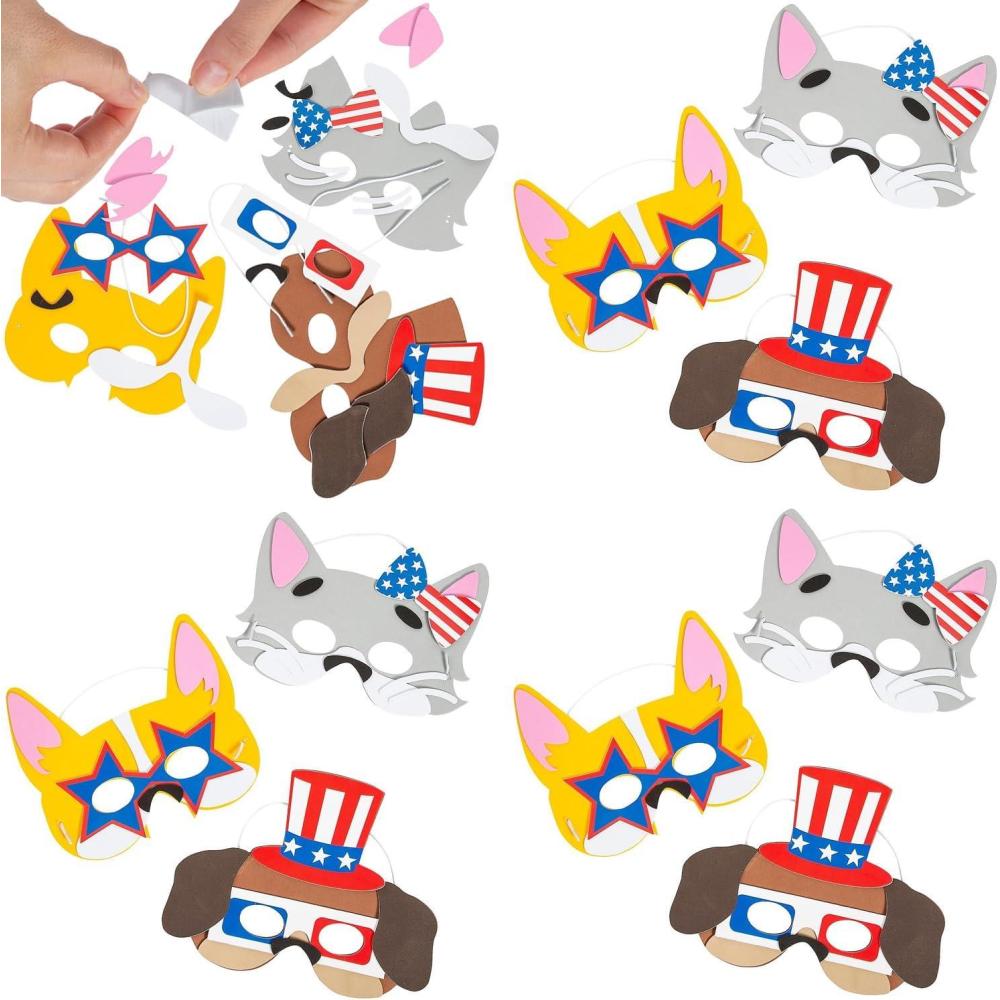 image:imageFun Express Patriotic Pets Mask Craft Kit Makes 12