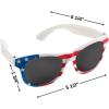 Fun Express Adults Patriotic Flag Nomad Sunglasses – 12 Pc