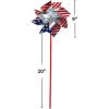 Fun Express Jumbo Patriotic Stars & Stripes Prismatic Pinwheels – (Pack of 12) – Eye-Catching Design, Perfect for the 4th of July, Patriotic Events, Parades, & More