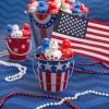 Patriotic Red, White and Blue Rubber Duckies for 4th of July – Bulk Set of 24 Ducks – Party Favors, Parades, Birthdays and Treasure Chest Supplies