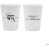 16 oz. Bulk 50 Ct. Personalized New Year’s Eve Double-Sided Reusable White Plastic Cups