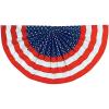 Fun Express – Patriotic Flag Flocked Bunting for Fourth of July – Home Decor – Outdoor – Banners & Windsocks & Flags – Fourth of July – 1 Piece
