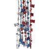 Fun Express 30″ Bulk 48 Pieces Patriotic Red, White & Blue USA Flag Beaded Necklaces