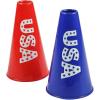 Fun Express 4 3/4″ x 8″ Patriotic USA Red & Blue Plastic Megaphones – 12 Pieces