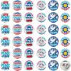 Fun Express Bulk 48 Pieces Religious Patriotic Groovy Mini Buttons