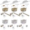Fun Express Color Your Own New Year’s Eve Crown, Slap Bracelet & Party Horn Crafts Mix – Makes 12