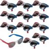 Fun Express Patriotic Nomad Sunglasses | Glitter Design | Plastic – Multicolor | Pack of 12