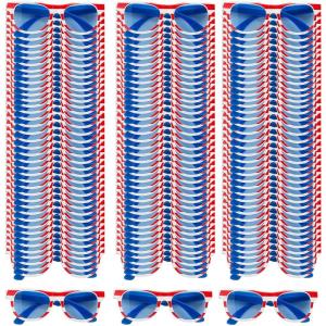 Fun Express Patriotic Sunglasses with Blue Lenses Bulk 120 Pc