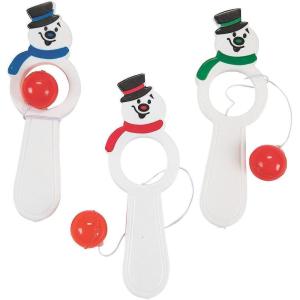 Snowman Bull’s Eye Games for Christmas Toys and Games – 48 Pieces