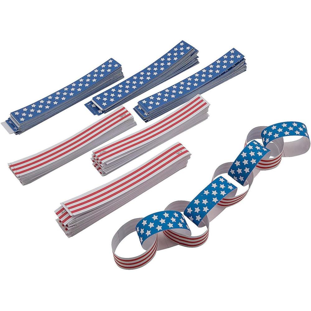 image:imageBulk 500 Pieces Patriotic Paper Chains