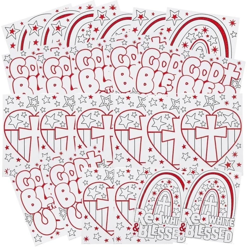 image:imageColor Your Own Faith Patriotic Posters 24 Pieces