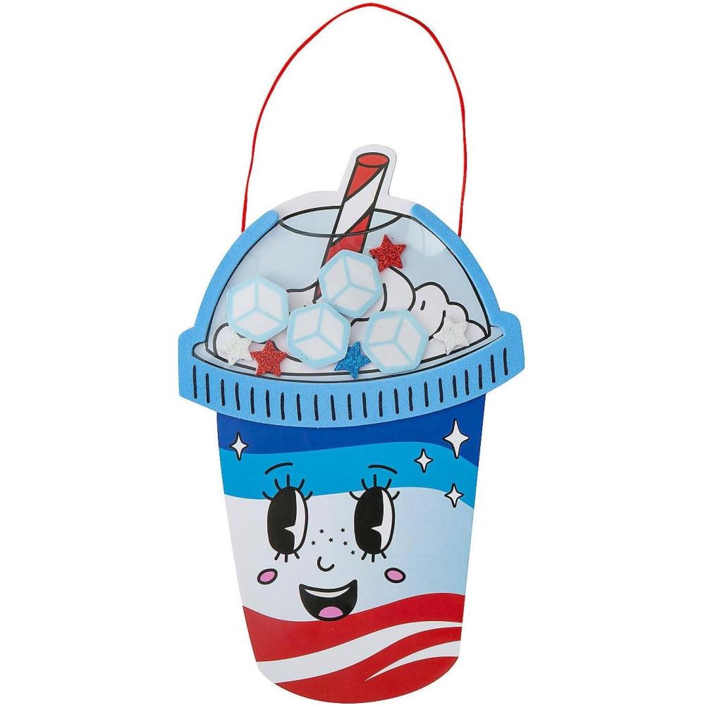 image:imageFun Express 5 14 x 8 Patriotic Slushy Character Shaker Sign Craft Kit Makes 12