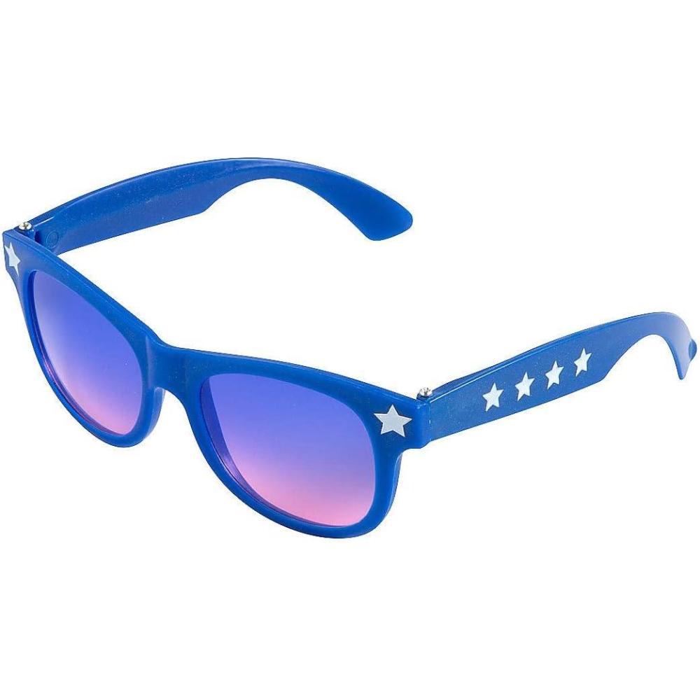 image:imageFun Express Patriotic Gradient Lens Sunglasses  12 Pieces