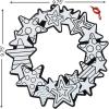 DIY Fuzzy Patriotic Wreath for Fourth of July – Makes 12 – USA Crafts for Kids and Fun Home Activities(Small (Pack of 2))