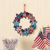 DIY Fuzzy Patriotic Wreath for Fourth of July – Makes 12 – USA Crafts for Kids and Fun Home Activities(Small (Pack of 2))