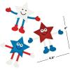 Fun Express – Patriotic Bendable Characters for Fourth of July – Toys – Character Toys – Bendables – Fourth of July – 24 Pieces